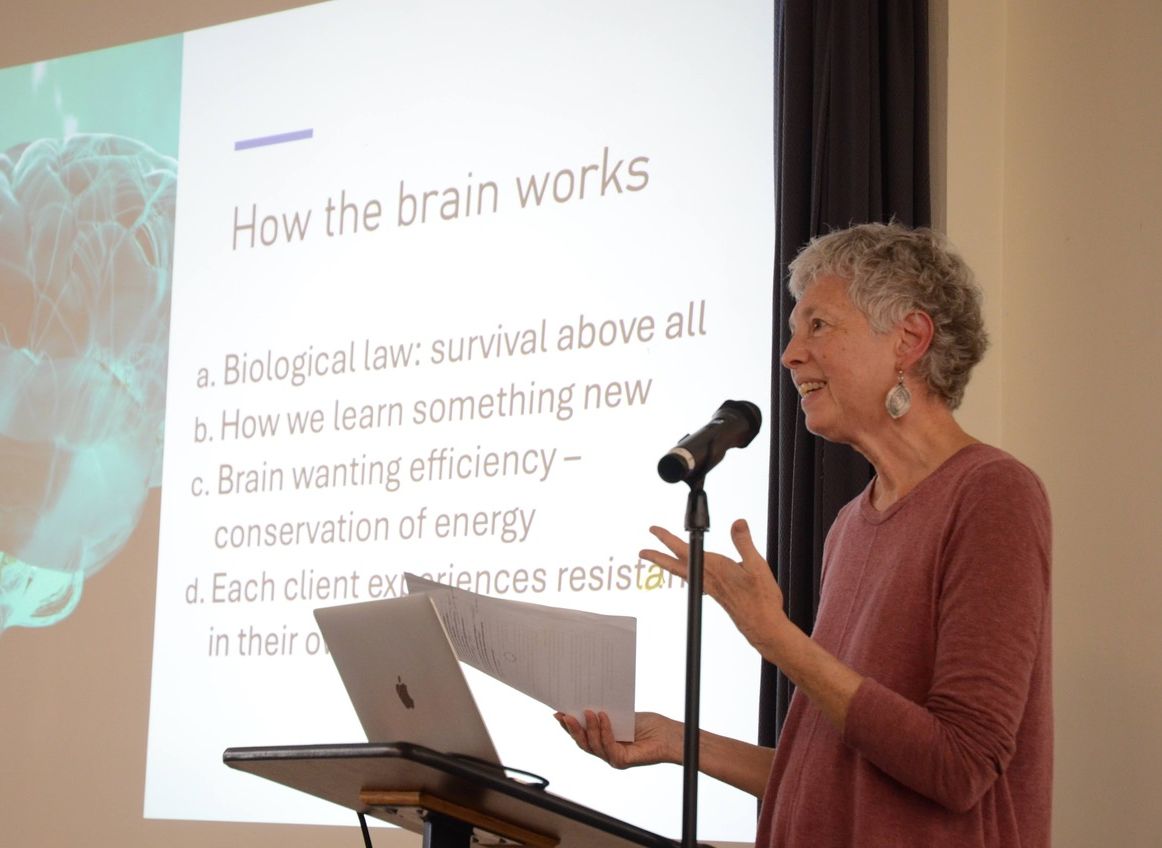 Carla giving presentation