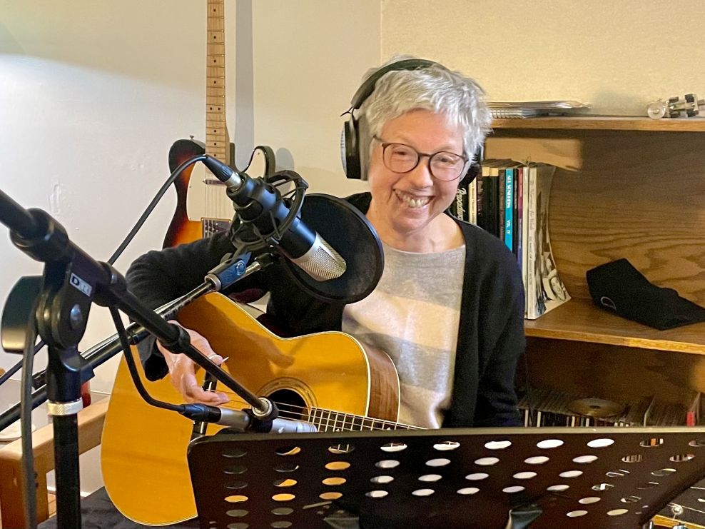 Carla in reocrding studio